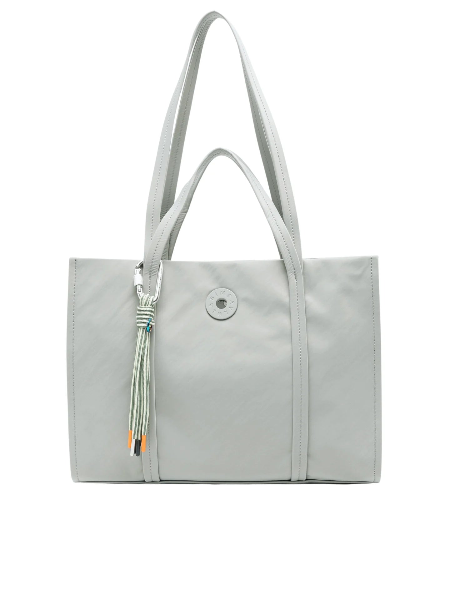 gambar-utama-Bimba-Y-Lola-Chimo-logo-plaque-Medium-Nylon-Shopper-Bag-Light-GreyWEBP_1