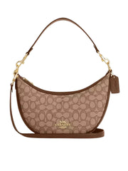 gambar-utama-Coach-Aria-Shoulder-Bag-In-Signature-Jacquard-Khaki-Saddle-Multi