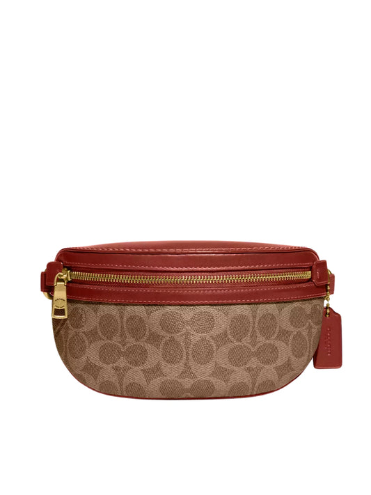 gambar-utama-Coach-Bethany-Belt-Bag-In-Signature-Canvas-Tan-Rust