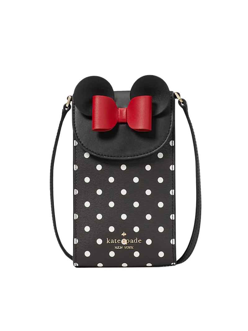 Kate Spade Disney Minnie Mouse North South Flap Phone Crossbody Bag Bl Balilene