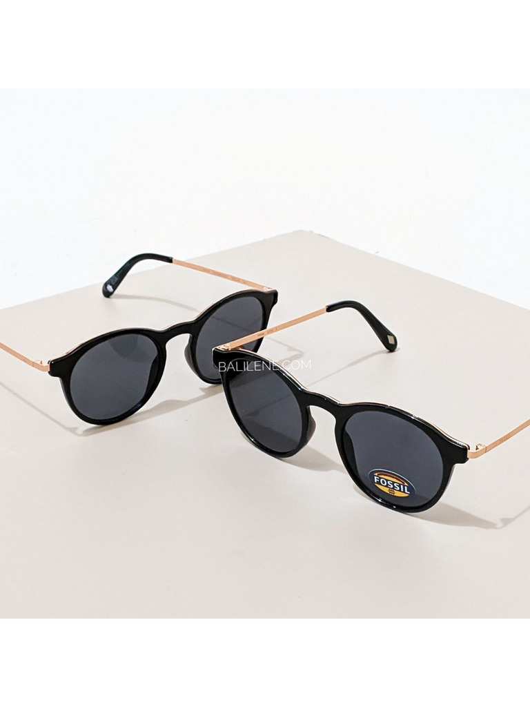 gambar2-model-Fossil-Round-Sunglasses-Black-Rose-Gold_Balilene_5