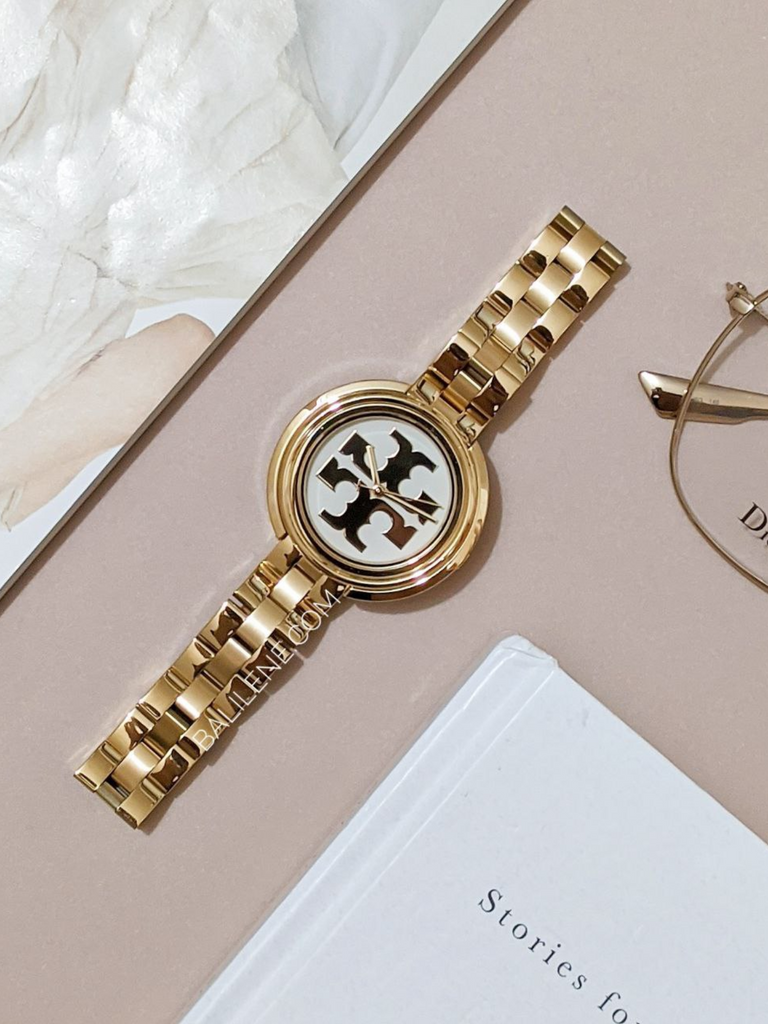 gambar 1-Tory-Burch-Miller-Ivory-Dial-Stainless-Steel-Watch-Gold_Balilene_9