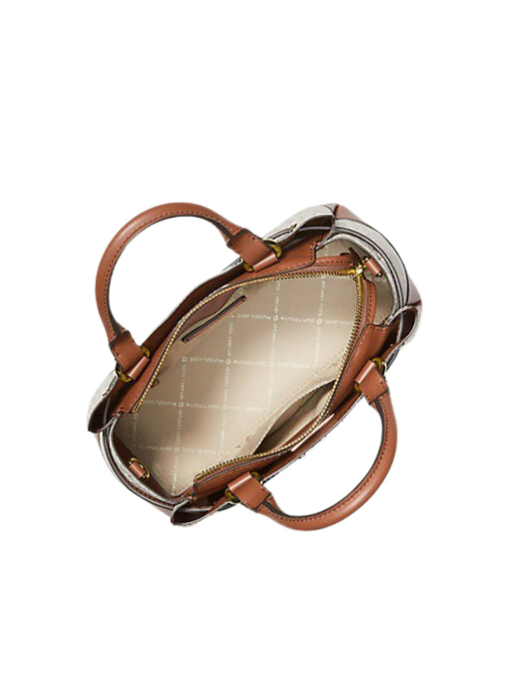 gambar_dalam_Michael_Kors_Reed_Small_Belted_Logo_Satchel_Bag_Vanilla