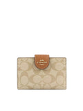 gambar_depan_Coach_Medium_Corner_Zip_Wallet_In_Signature_Light_Khaki