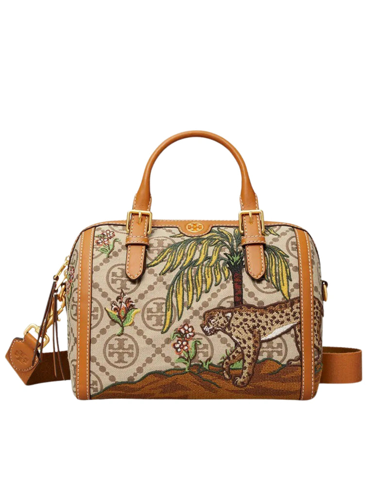 gambar_depan_Tory_Burch_T_Monogram_Jacquard_Embroidered_Duffle_Hazel