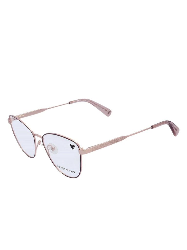 Longchamp Cat Eye Women's Sunglasses Rose Gold/Burgundy