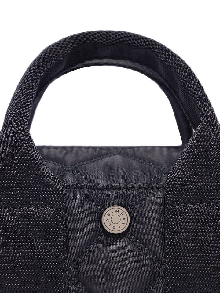 logo-B-Y-L-Small-Padded-Black-Nylon-Barrel-Bag