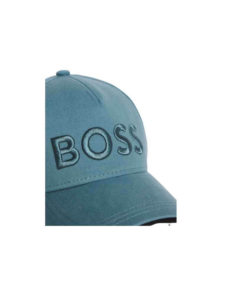 Hugo Boss Baseball Embroidered Balilene Cap Sevile 4 Logo Turqouise –