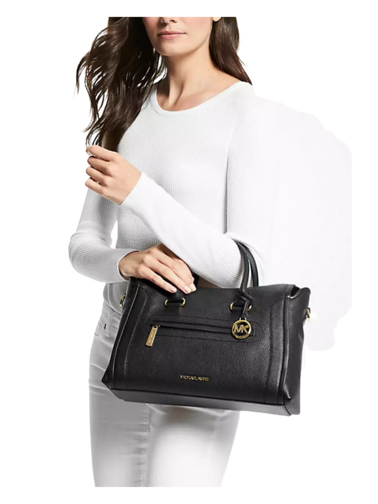 on-Model-Michael-Kors-Carine-Large-Top-Zip-Leather-Satchel