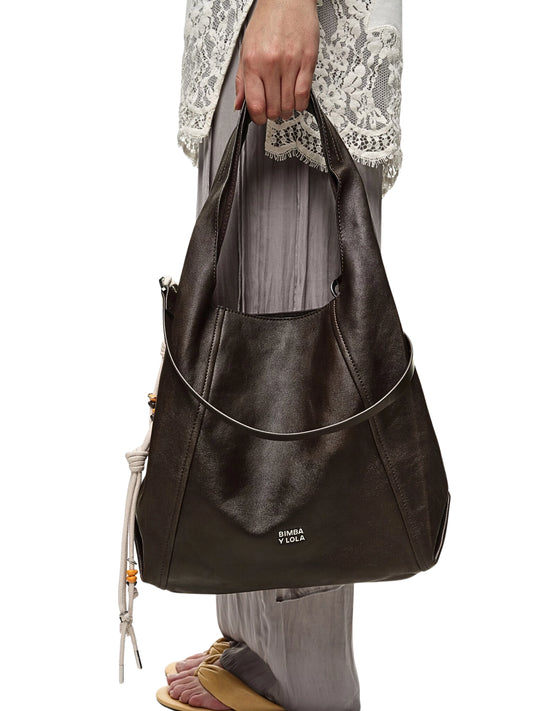 on-model-1-BYL-Large-Coffee-Leather-Paper-Bag