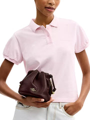 on-model-1-Coach-Faye-Mini-Drawstring-Bag-Maple
