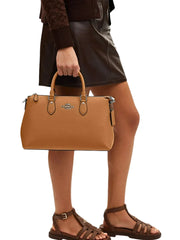 on-model-1-Coach-Georgia-Satchel-Bag-Light-Saddle
