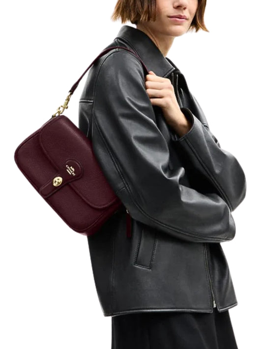 on-model-1-Coach-Hadley-Shoulder-Bag-Dark-Wine