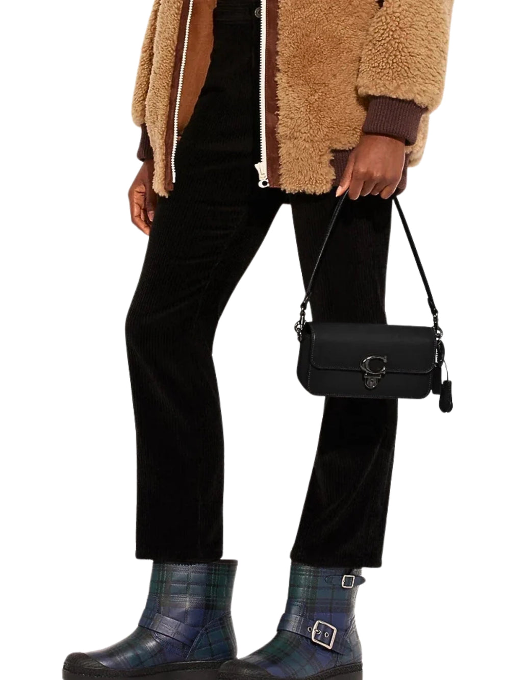 on-model-1-Coach-Studio-Baguette-In-Glovetanned-Leather-Shoulder-Bag-Black