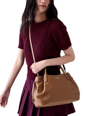 on-model-1-Kate-Spade-Dumpling-Pick-Stitch-Large-Satchel-Bag-Warm-Gingerbread