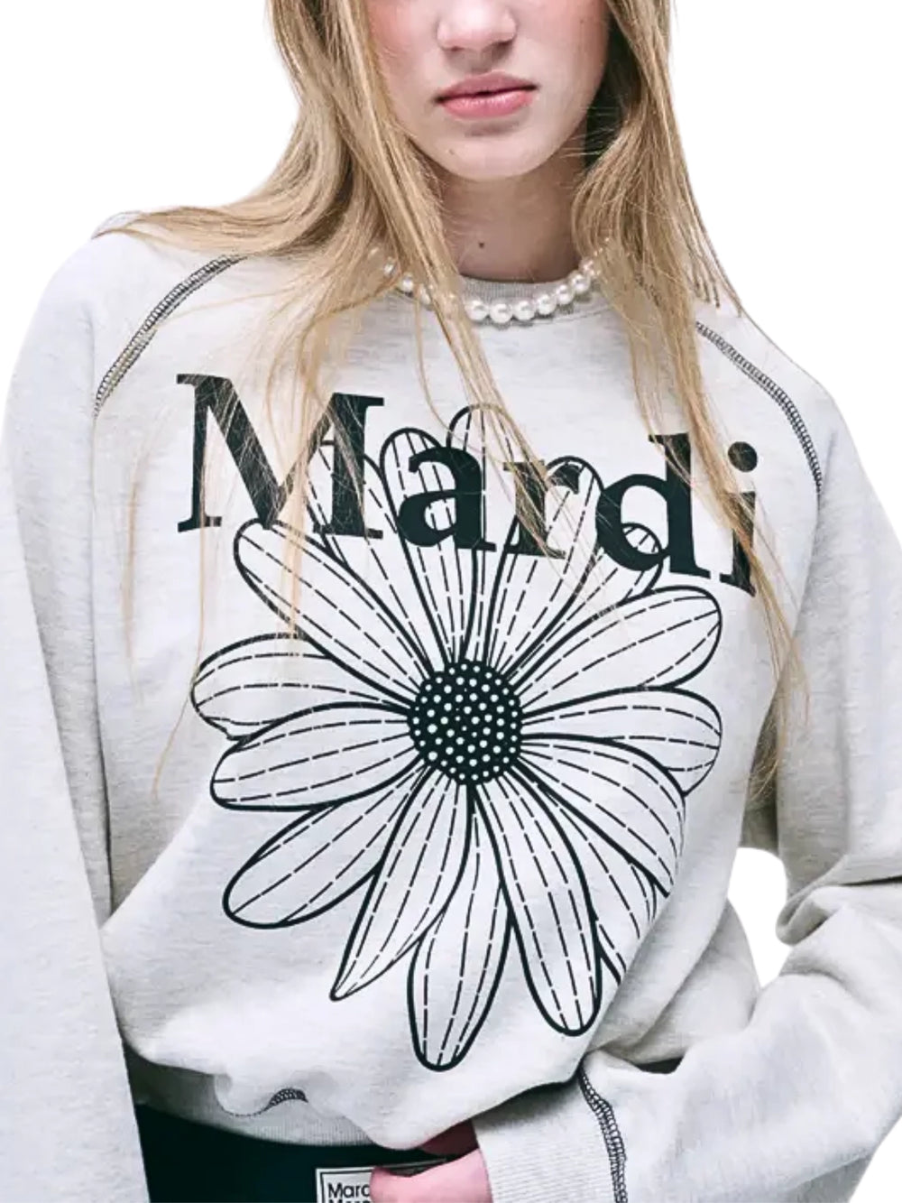 on-model-1-Mardi-Mercredi-Sweatshirt-Raglan-Flowermardi-Oatmeal-Black