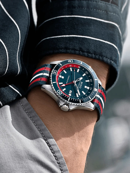 on-model-1-Mido-Ocean-Star-GMT-Blue-Red-Special-Edition-Men-s-Watch