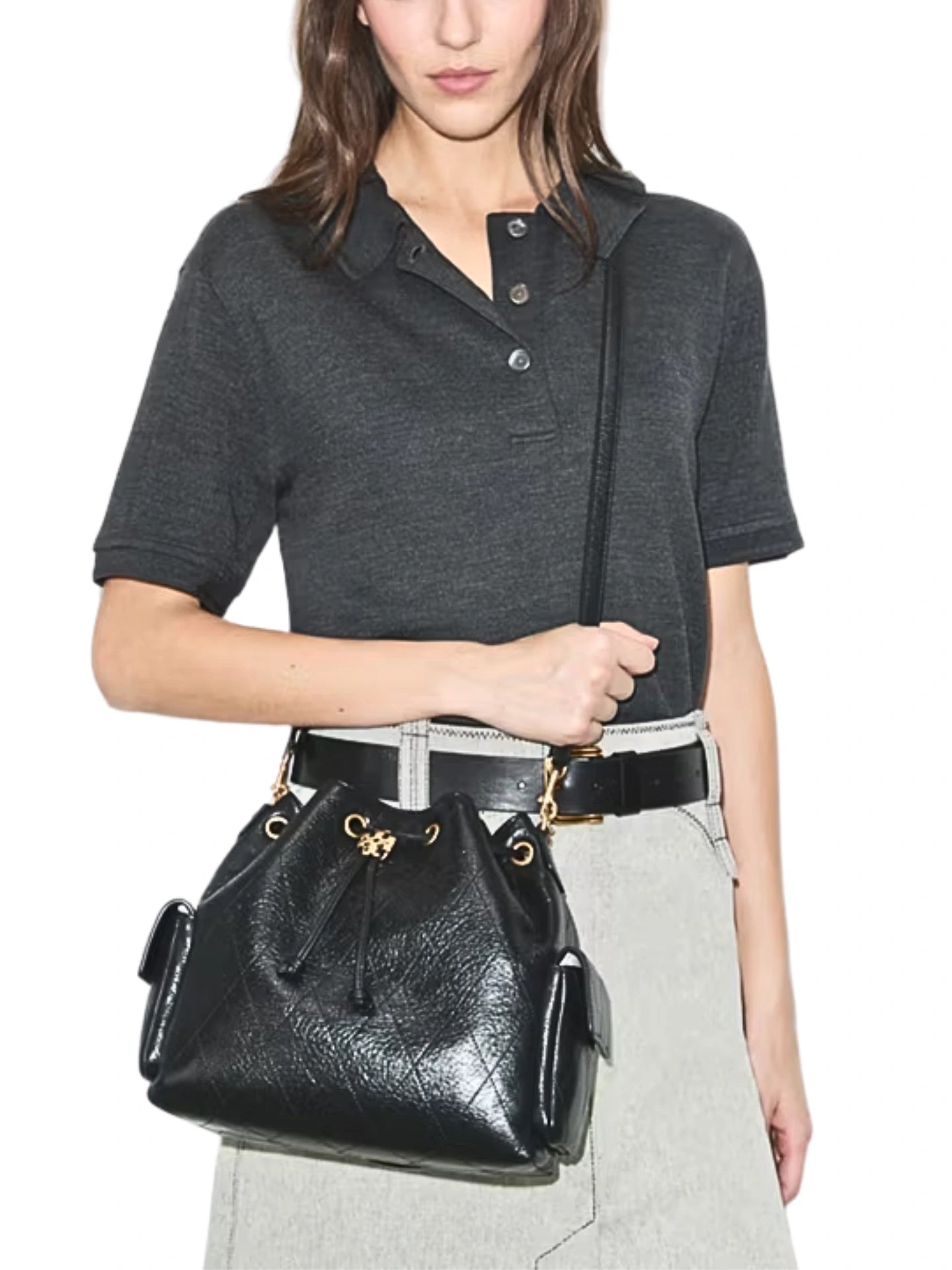 on-model-1-Tory-Burch-Small-Charlie-Quilted-Drawstring-Shoulder-Bag-Black