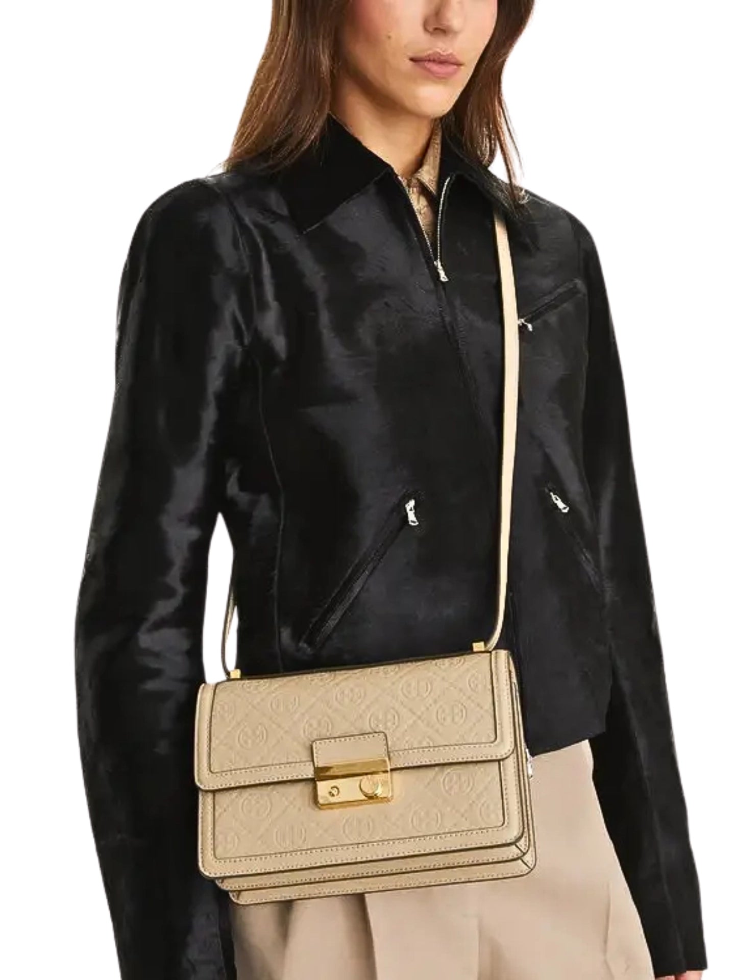 on-model-1-Tory-Burch-T-Monogram-Leather-Shoulder-Bag-Fresh-Clay