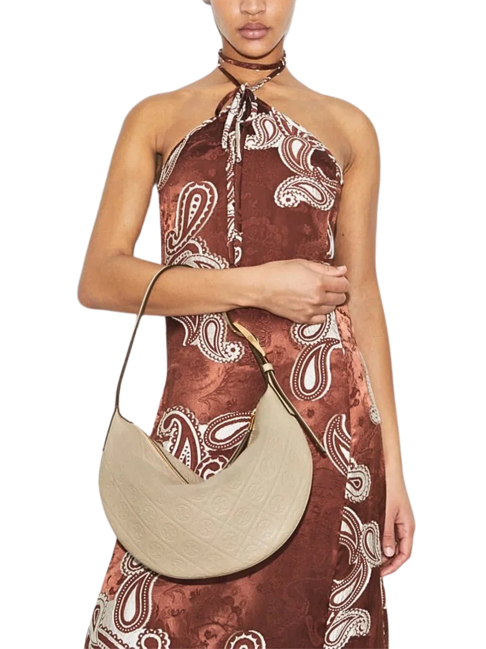 on-model-1-Tory-Burch-T-Monogram-Pebble-Small-Balloon-Bag-Fresh-Clay