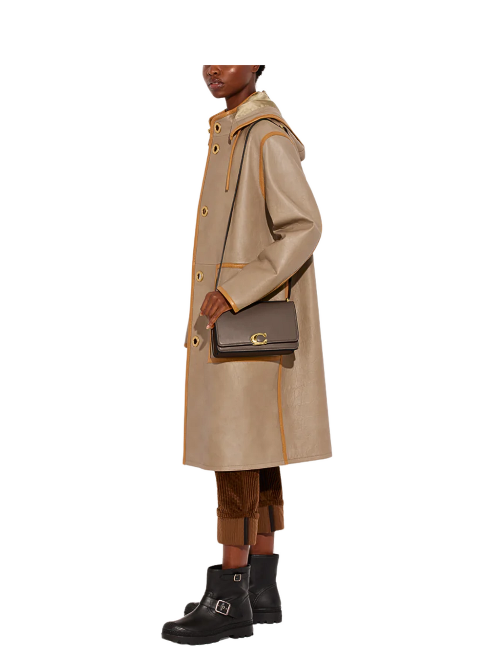 on-model-2-Coach-Bandit-Shoulder-Bag-Dark-Stone