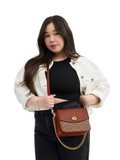 Coach Cassie Crossbody Bag 19 In Signature Canvas Tan Caramel