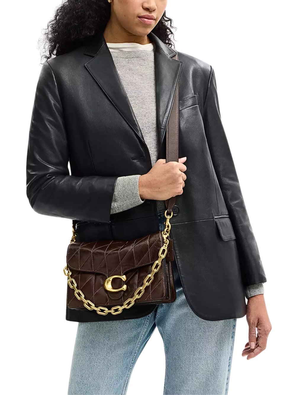 on-model-2-Coach-Chain-Tabby-Shoulder-Bag-With-Quilting-Maple