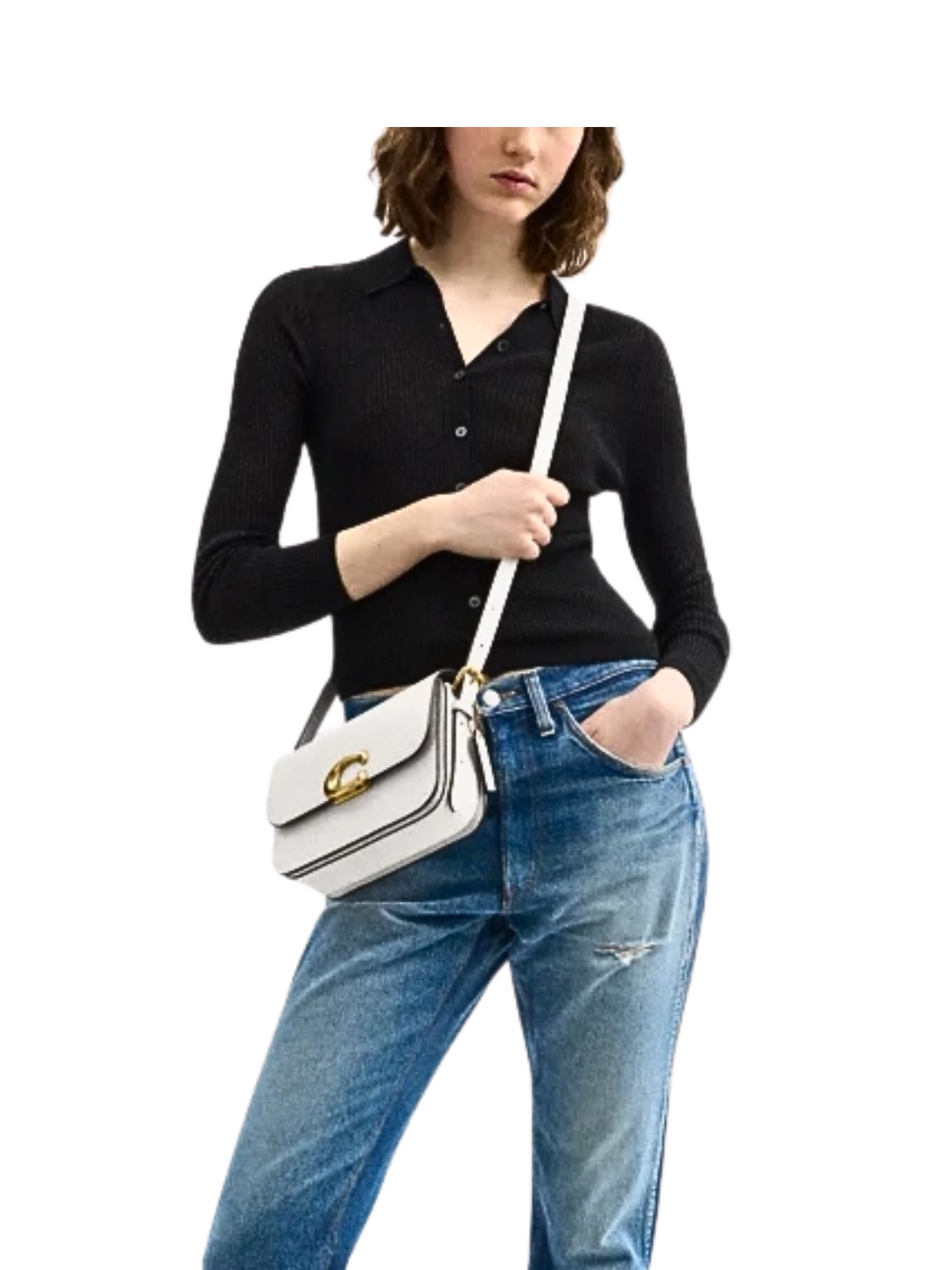 on-model-2-Coach-Sage-Shoulder-Bag-Chalk