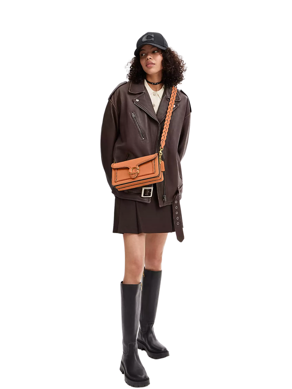 on-model-2-Coach-Tabby-Shoulder-Bag-26-With-Braid-Burnished-Amber