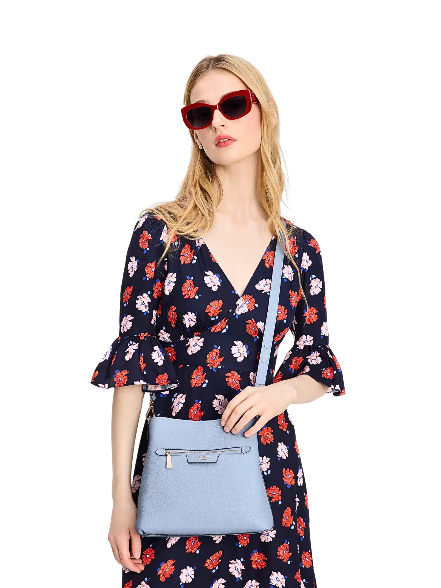 on-model-2-Kate-Spade-Hudson-Pebbled-Leather-Shoulder-Bag-North-Star