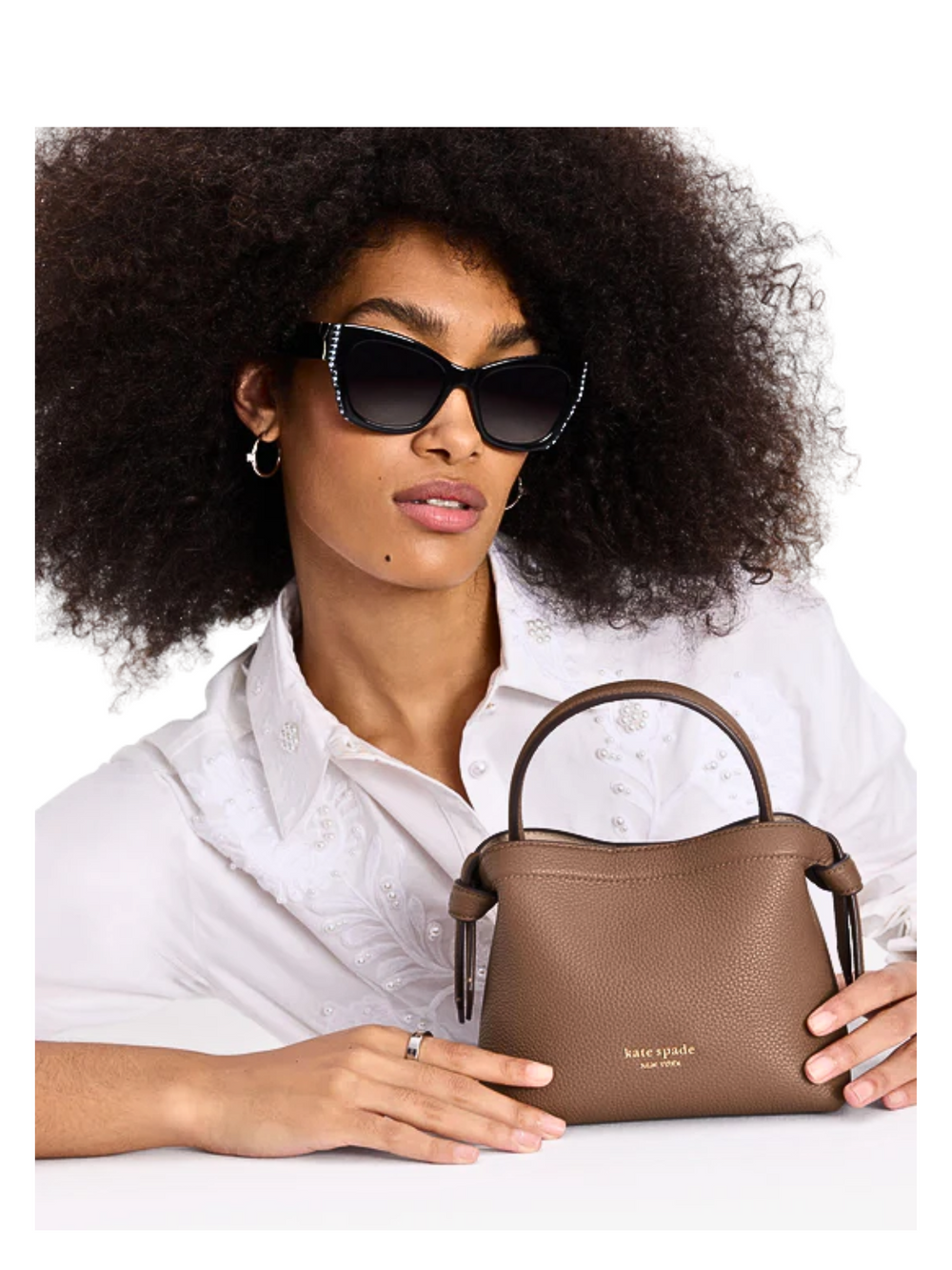 on-model-2-Kate-Spade-Knott-Mini-Crossbody-Pebbled-Leather-Warm-Accorn