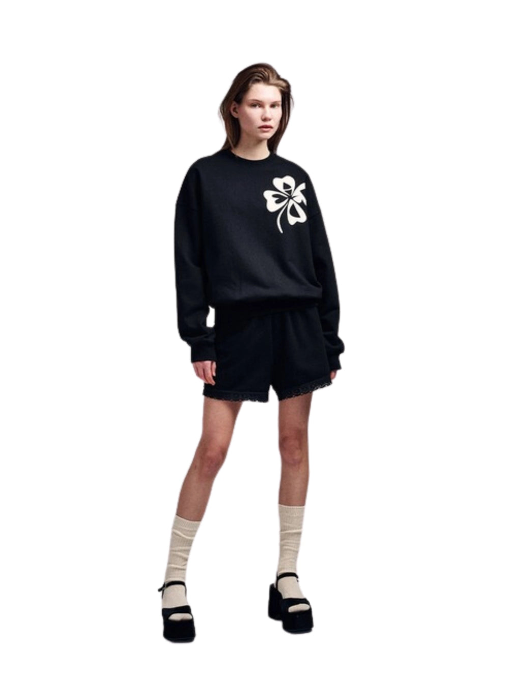 on-model-2-Mardi-Mercredi-Sweatshirt-Clovermardi-Black-Cream