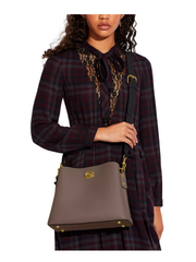 on-model-2-Coach-Willow-Shoulder-Bag-In-Colorblock-Dark-Stone