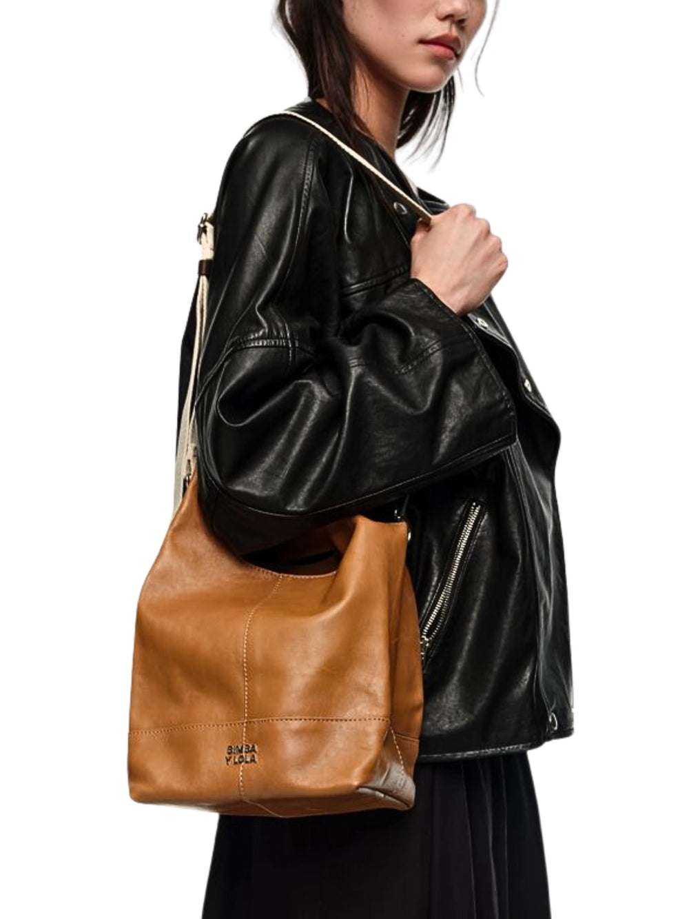 on-model-BYL-Medium-Toffee-Leather-Paper-Bag-261BBAJ2M-10603