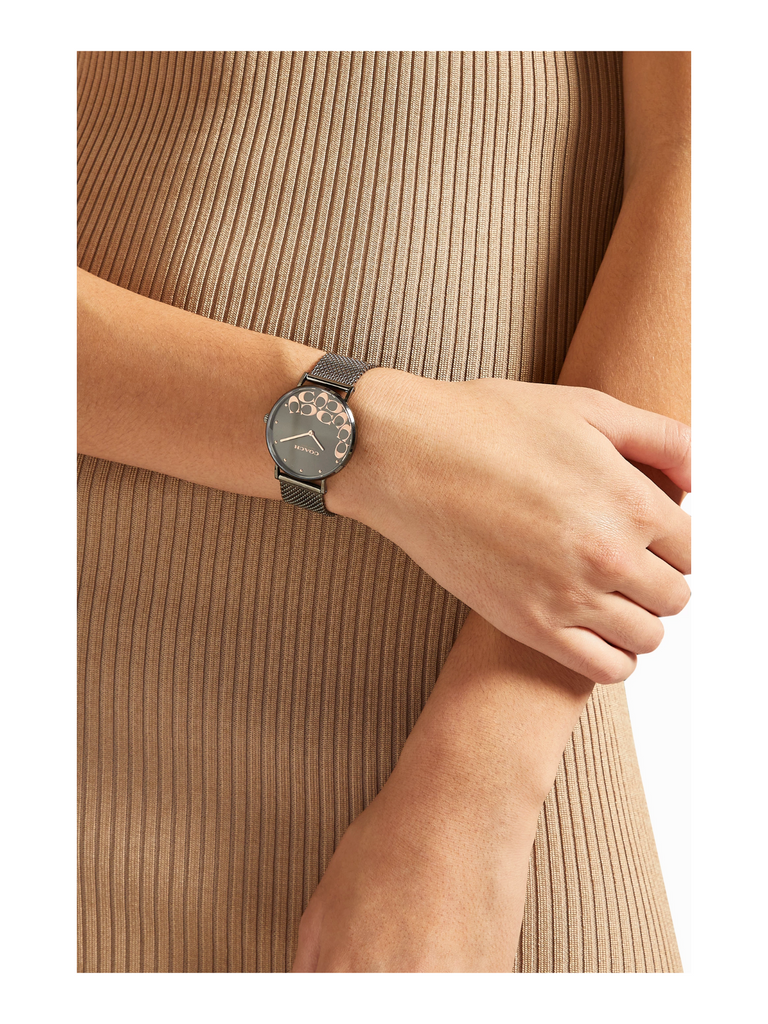 on-model-Coach-14503825-Perry-Gold-Logo-Stainless-Steel-Women_s-Watch-Grey