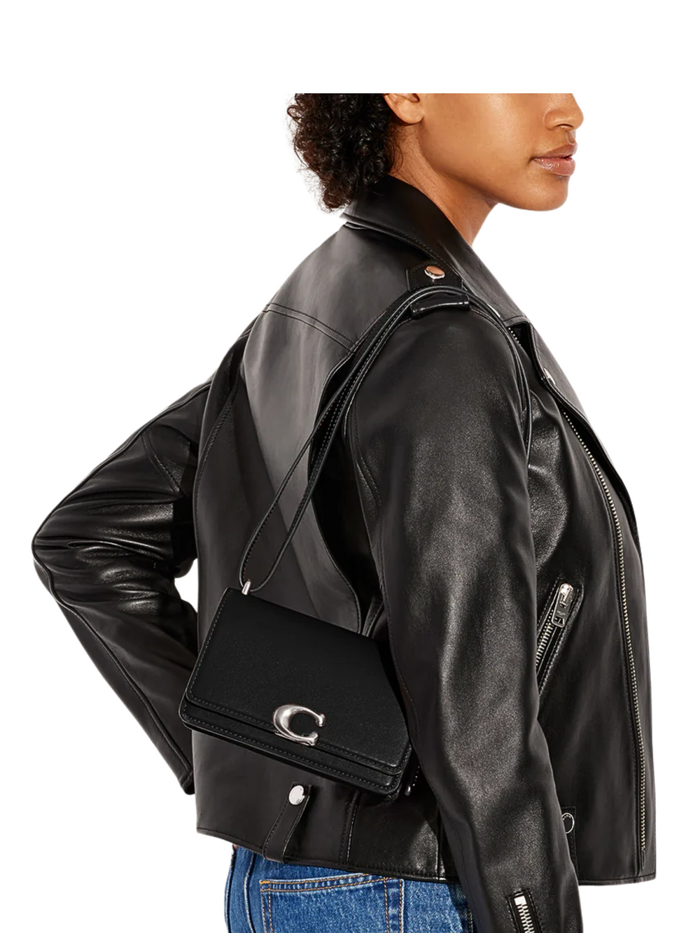 on-model-Coach-Bandit-Crossbody-Bag-Black