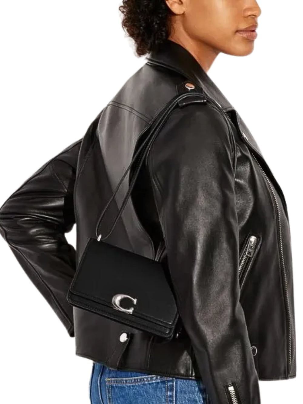 on-model-Coach-Bandit-Crossbody-Bag-Black