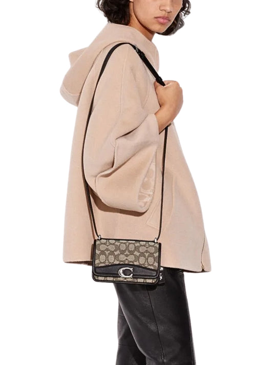 on-model-Coach-Bandit-Crossbody-In-Signature-Textile-Jacquard-Cocoa-Black