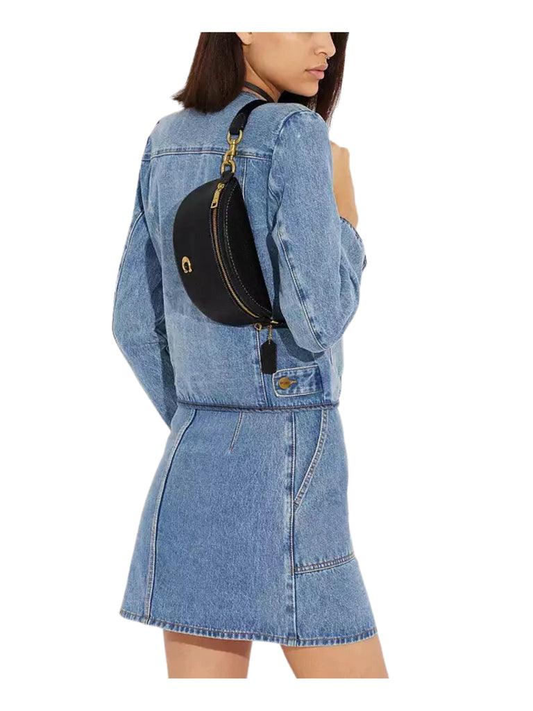 on-model-Coach-Bethany-Belt-Bag-In-Pebbled-Leather-Black