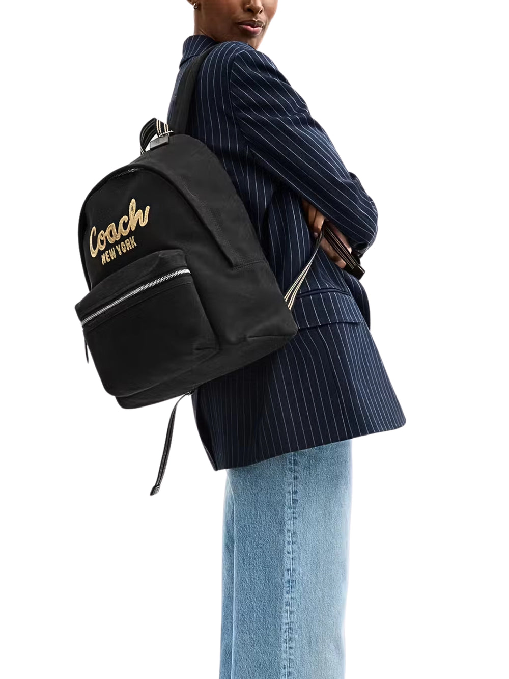 on-model-Coach-Cargo-Backpack-Black