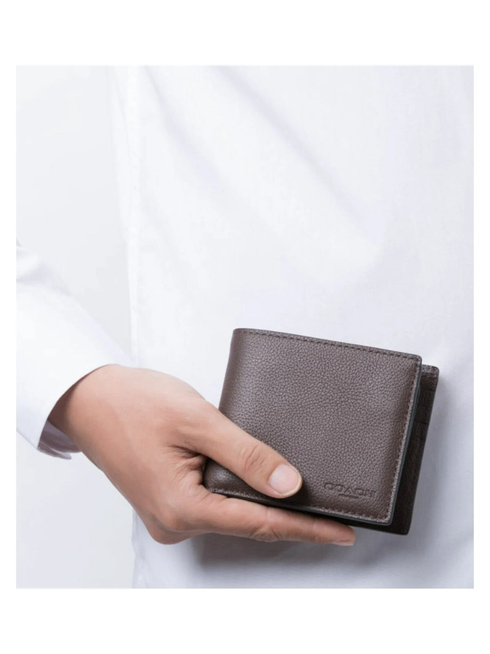 on-model-Coach-Compact-ID-Wallet-Sport-Calf-MahoganyWEBP