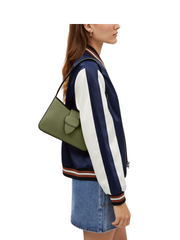 on-model-Coach-Eliza-Shoulder-Bag-Leather-Covered-Closure-Militay-Green
