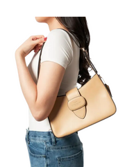 on-model-Coach-Eliza-Shoulder-Bag-Leather-Covered-Closure-Tan