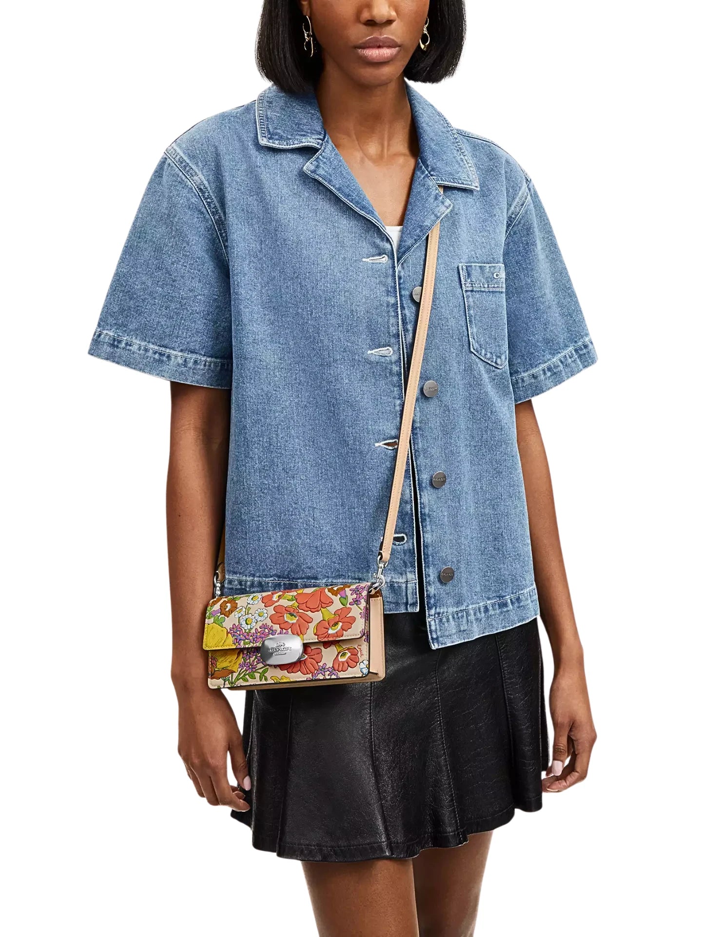 on-model-Coach-Eliza-Small-Flap-Crossbody-With-Floral-Print-Ivory-Multi