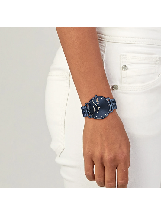 on-model-Coach-Elliot-Watch-41mm-With-Horse-And-Carriage-Navy