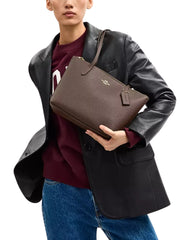 on-model-Coach-Fiona-Zip-Tote-Bag-Dark-Stone