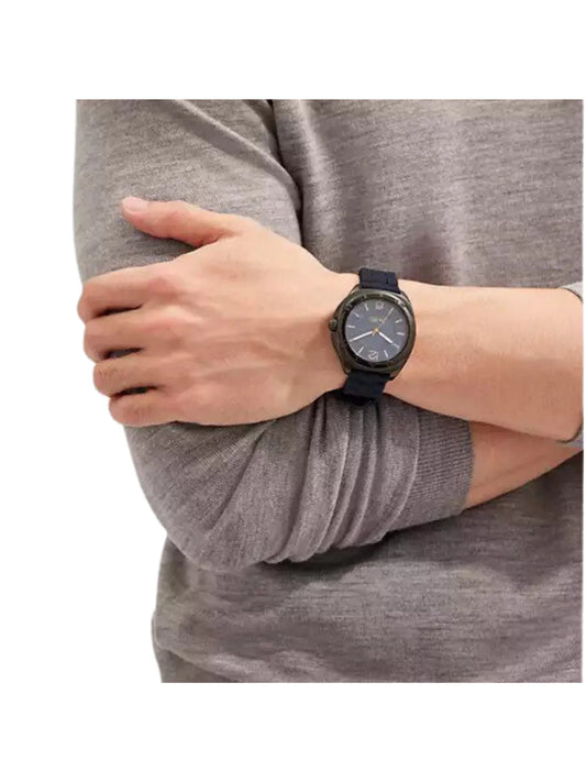 on-model-Coach-Flip-Men-Watch-Rubber-Strap-Navy-Black