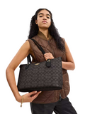 on-model-Coach-Gallery-Tote-In-Signature-Canvas-_Walnut-Black