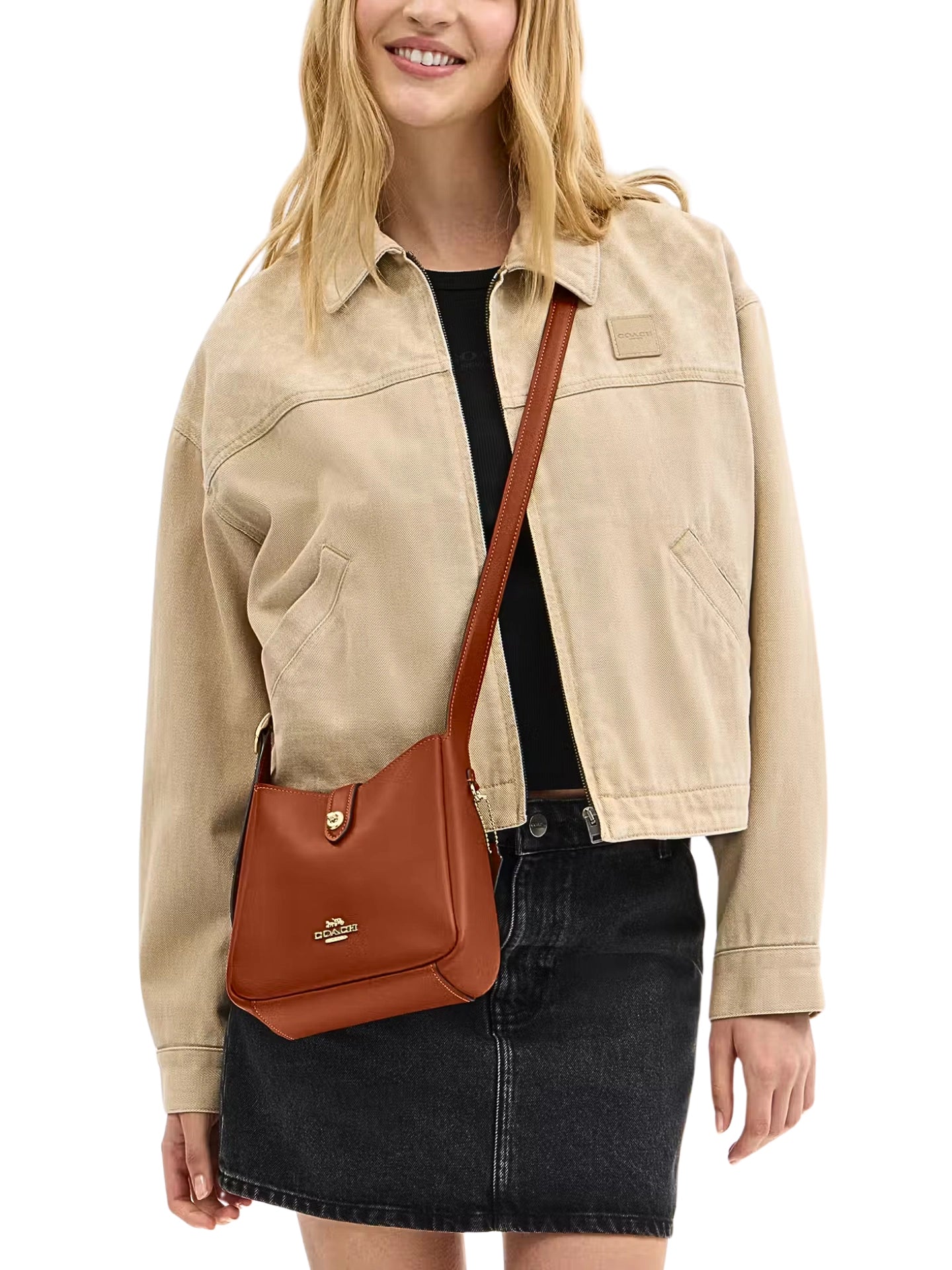 on-model-Coach-Hadley-Mini-Crossbody-Bag-Tan