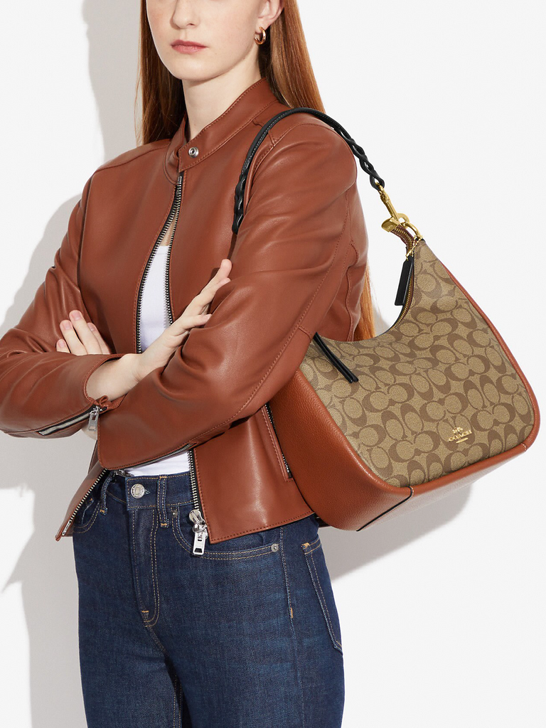 Coach sutton sales hobo in colorblock